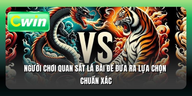 Người chơi quan sát lá bài để đưa ra lựa chọn chuẩn xác