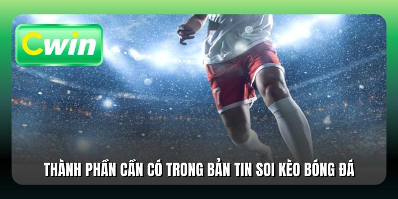 Thành phần cần có trong bản tin soi kèo bóng đá